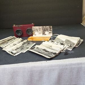 Vtg 1930s Stereoview KEYSTONE Junior Stereograph ,  100+ Photo Cards (Set2)